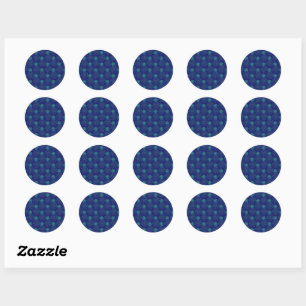Blumenmuster-Sticker Runder Aufkleber