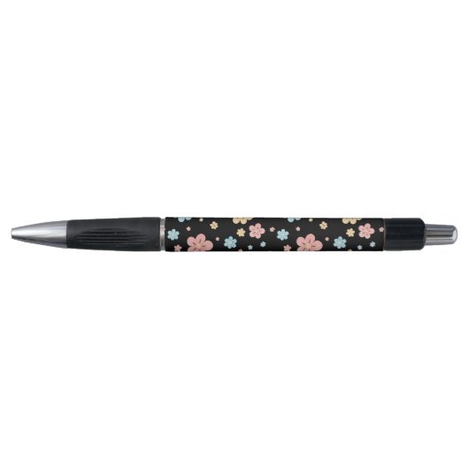 Blumenmuster Stift (schwarzer Sockel) (Vorderseite)