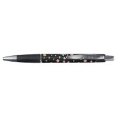 Blumenmuster Stift (schwarzer Sockel) (Rückseite)