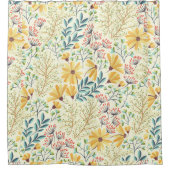 Blumenmuster - Stilvolle Abstrakte Tapete Duschvorhang (Vorderseite)