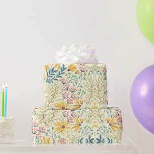 Blumenmuster - Stilvolle Abstrakte Tapete Geschenkpapier