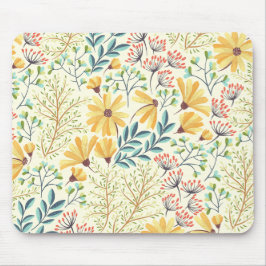 Blumenmuster - Stilvolle Abstrakte Tapete Mousepad