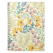 Blumenmuster - Stilvolle Abstrakte Tapete Notizblock (Vorderseite)