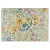Blumenmuster - Stilvolle Abstrakte Tapete Schneidebrett (Vorderseite)