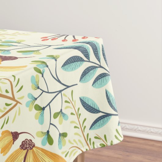 Blumenmuster - Stilvolle Abstrakte Tapete Tischdecke (Beispiel)