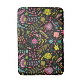 Blumenmuster - Stilvolle Blume-Tapete Badematte (Vorderseite Vertikal)