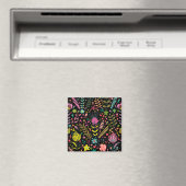 Blumenmuster - Stilvolle Blume-Tapete Magnet (In Situ (Geschirrspüler))