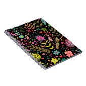 Blumenmuster - Stilvolle Blume-Tapete Notizblock (Rechte Seite)