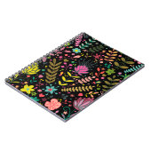 Blumenmuster - Stilvolle Blume-Tapete Notizblock (Linke Seite)