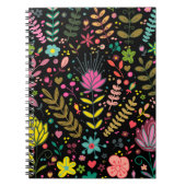 Blumenmuster - Stilvolle Blume-Tapete Notizblock (Vorderseite)