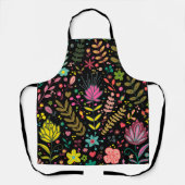 Blumenmuster - Stilvolle Blume-Tapete Schürze (Vorderseite)