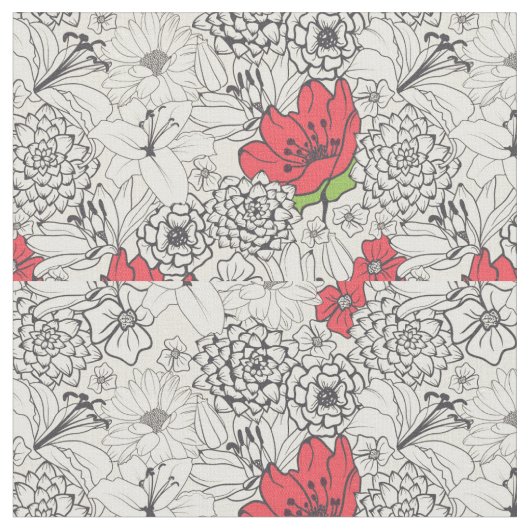 Blumenmuster Stoff (Nahaufnahme)