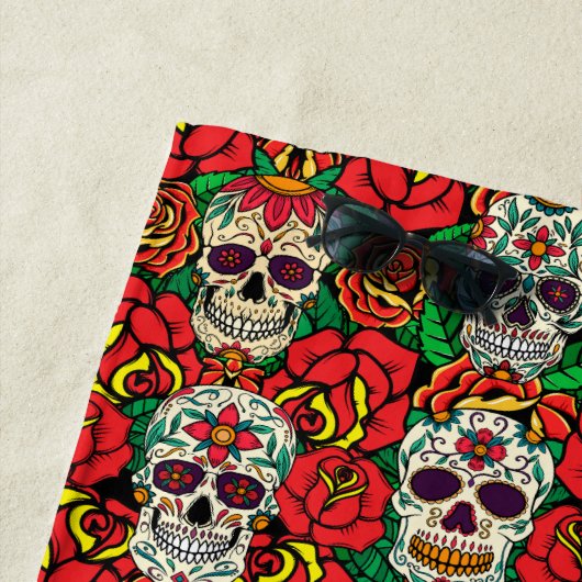 Blumenmuster Strandtuch (Beispiel)