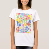 Blumenmuster T-Shirt (Vorderseite)