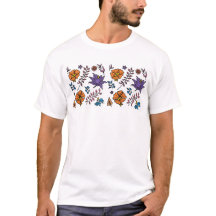 Blumenmuster T-Shirt