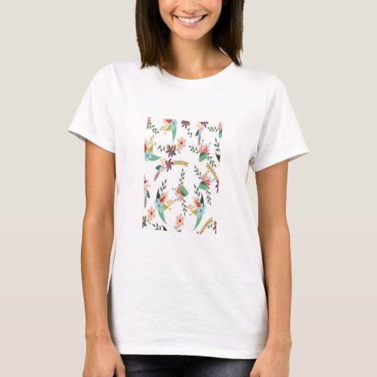 Blumenmuster T-Shirt (Vorderseite)