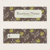 Blumenmuster-Tags, Visitenkarten (Vorne & Hinten)