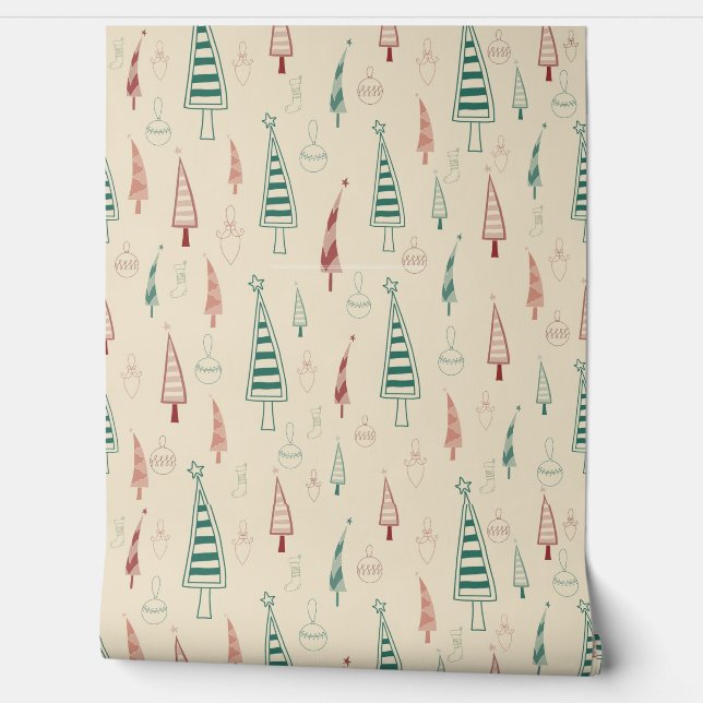 Blumenmuster Tapete (Abrollen)