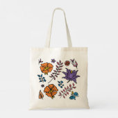 Blumenmuster-Tasche Tragetasche (Rückseite)