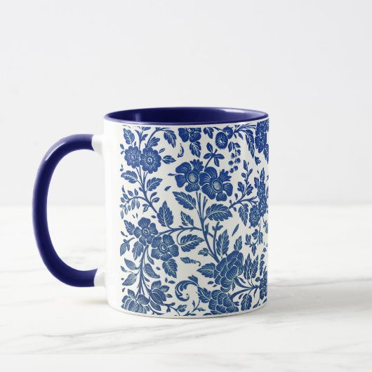 Blumenmuster Tasse (Links)
