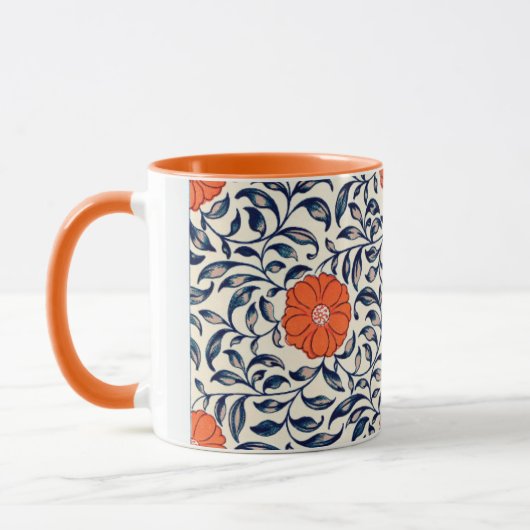 Blumenmuster Tasse (Links)
