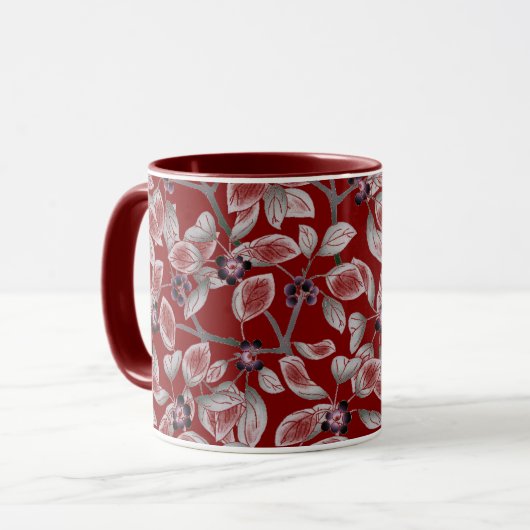 Blumenmuster Tasse (Vorderseite Links)
