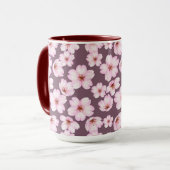 Blumenmuster Tasse (Vorderseite Links)