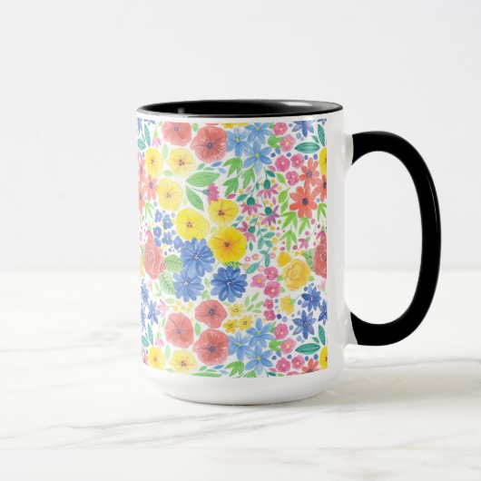 Blumenmuster Tasse (Rechts)
