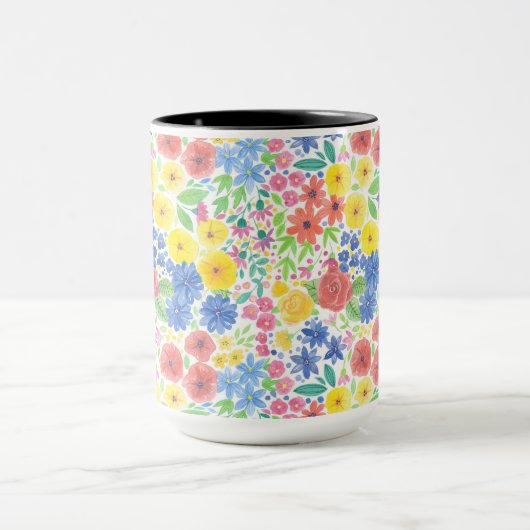 Blumenmuster Tasse (Zentrum)