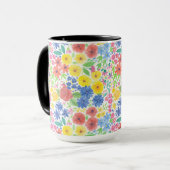Blumenmuster Tasse (Vorderseite Links)
