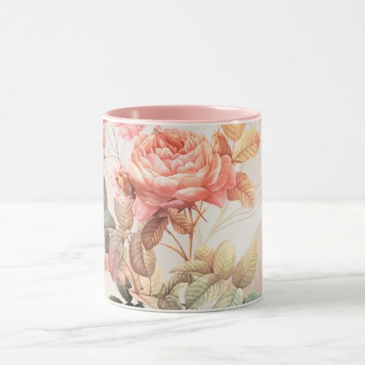 Blumenmuster Tasse (Zentrum)