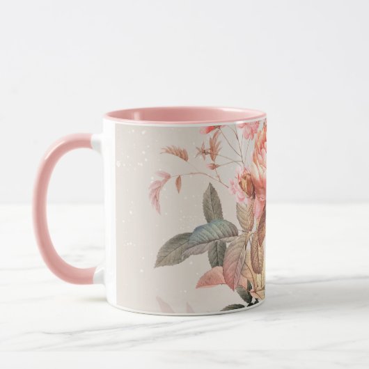 Blumenmuster Tasse (Links)