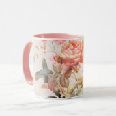 Blumenmuster Tasse (Vorderseite Links)