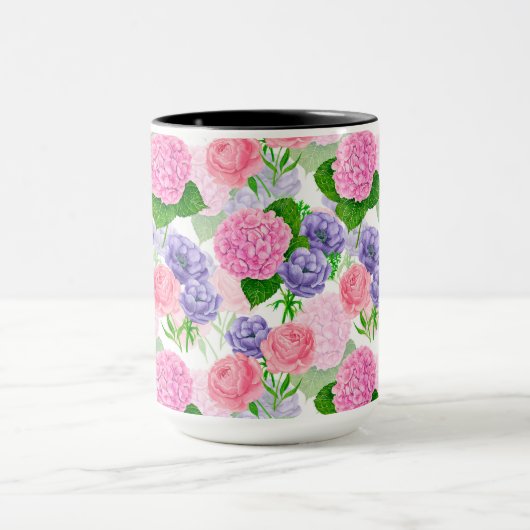 Blumenmuster Tasse (Zentrum)