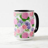 Blumenmuster Tasse (VorderseiteRechts)