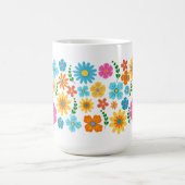 Blumenmuster-Tasse Kaffeetasse (Mittel)