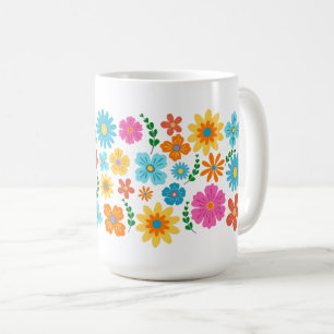 Blumenmuster-Tasse Kaffeetasse