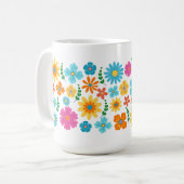 Blumenmuster-Tasse Kaffeetasse (Vorderseite Links)