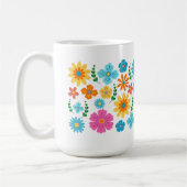 Blumenmuster-Tasse Kaffeetasse (Links)
