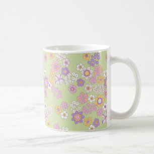 Blumenmuster-Tasse Kaffeetasse