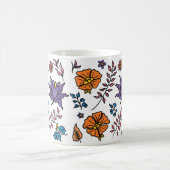 Blumenmuster-Tasse Kaffeetasse (Mittel)