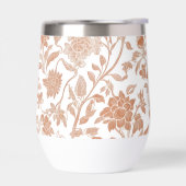 Blumenmuster Terrakotta-Toile (Links)