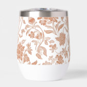 Blumenmuster Terrakotta-Toile (Vorderseite)