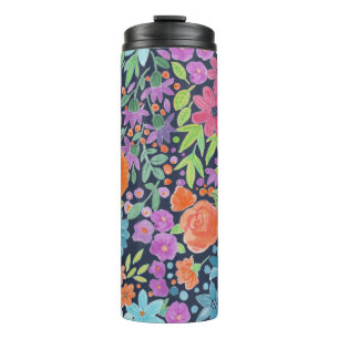 Blumenmuster Thermosbecher
