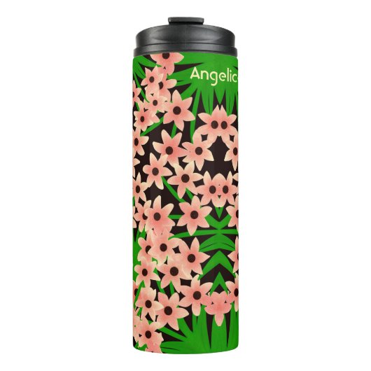 Blumenmuster Thermosbecher (Vorderseite)