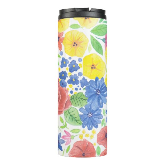 Blumenmuster Thermosbecher (Rückseite)