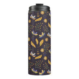 Blumenmuster Thermosbecher