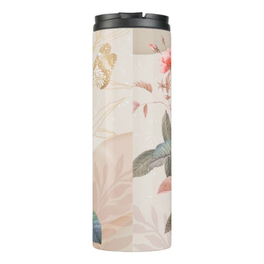 Blumenmuster Thermosbecher (Rückseite)