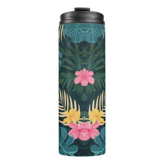 Blumenmuster Thermosbecher (Vorderseite)