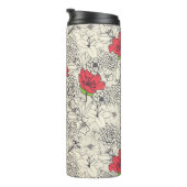 Blumenmuster Thermosbecher (Nach rechts gedreht)